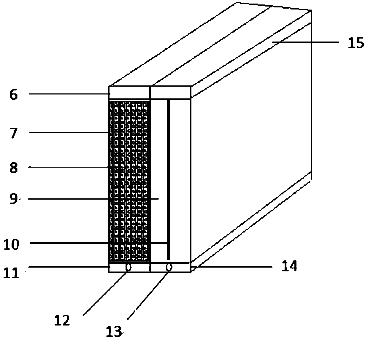 An exhaust gas denitrification device and method