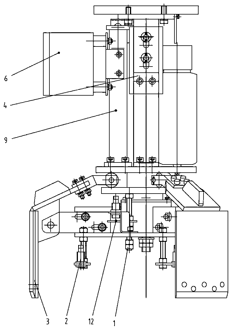 Round material mechanical grabbing system