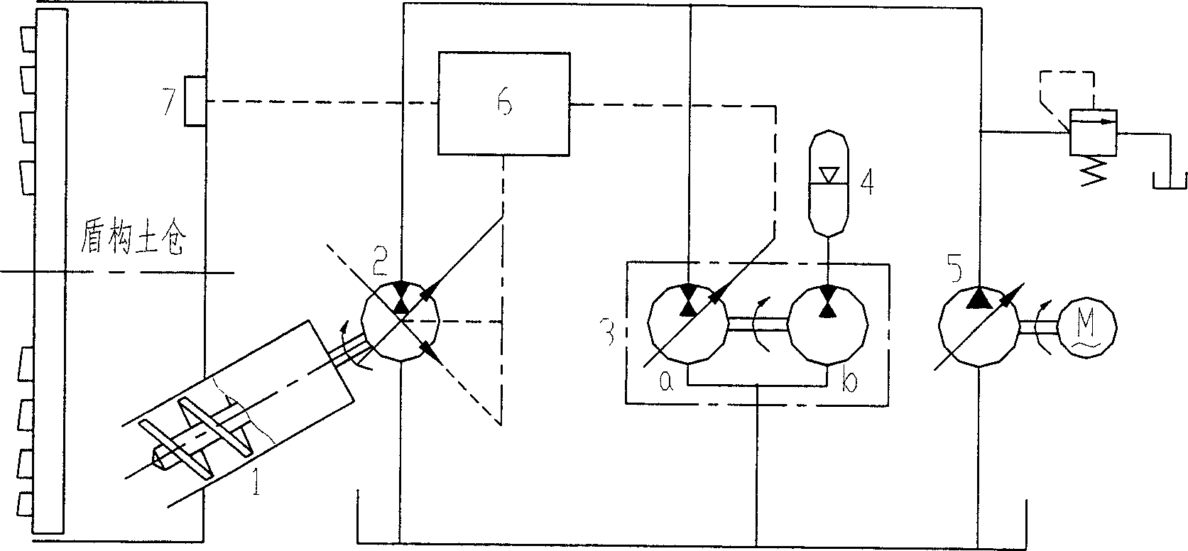 Shield earth pressure balance system and control method reutilizing inertial energy