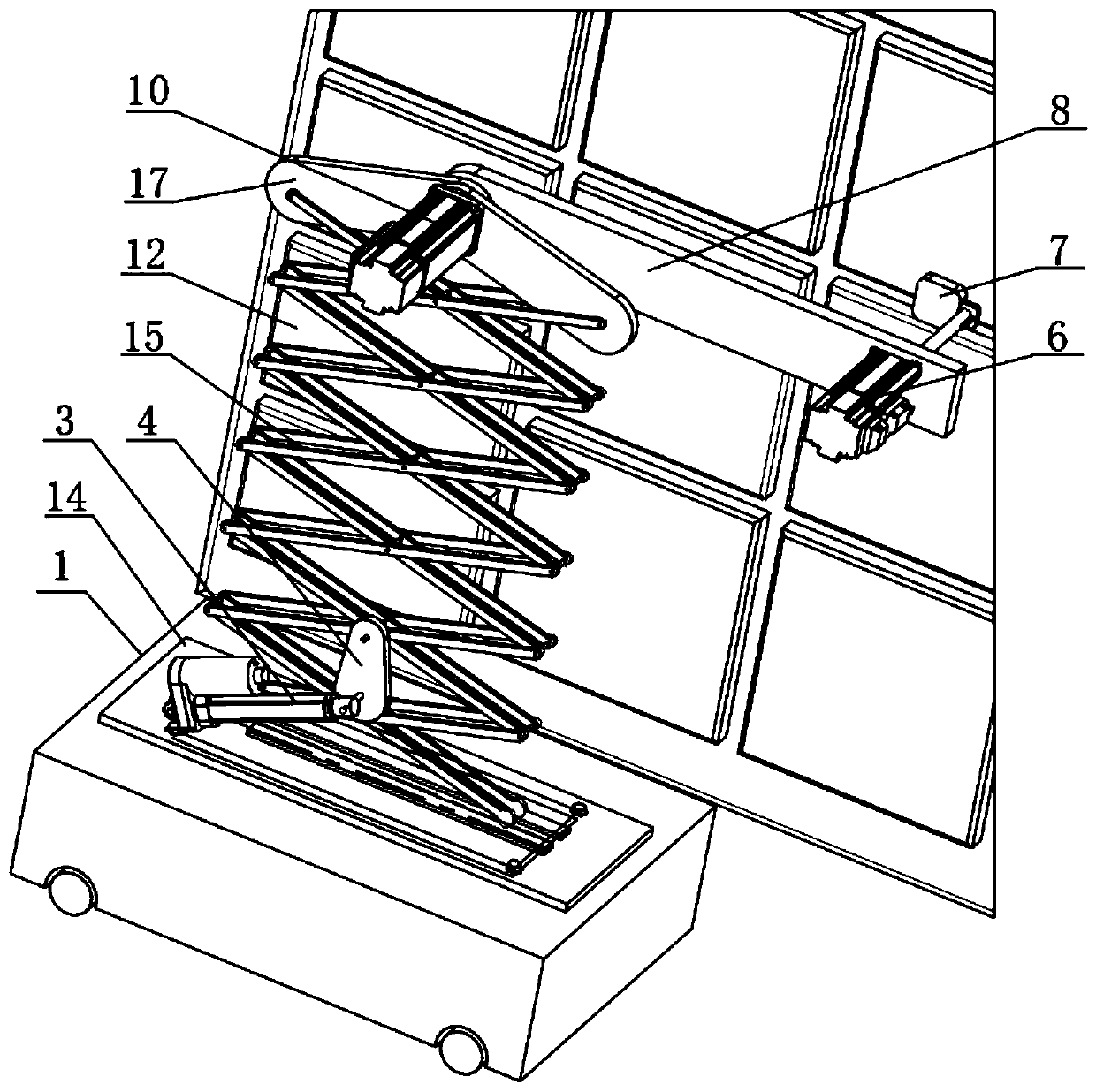 Lifting and rotating drawer taking automatic moving old people assisting robot and object taking method thereof