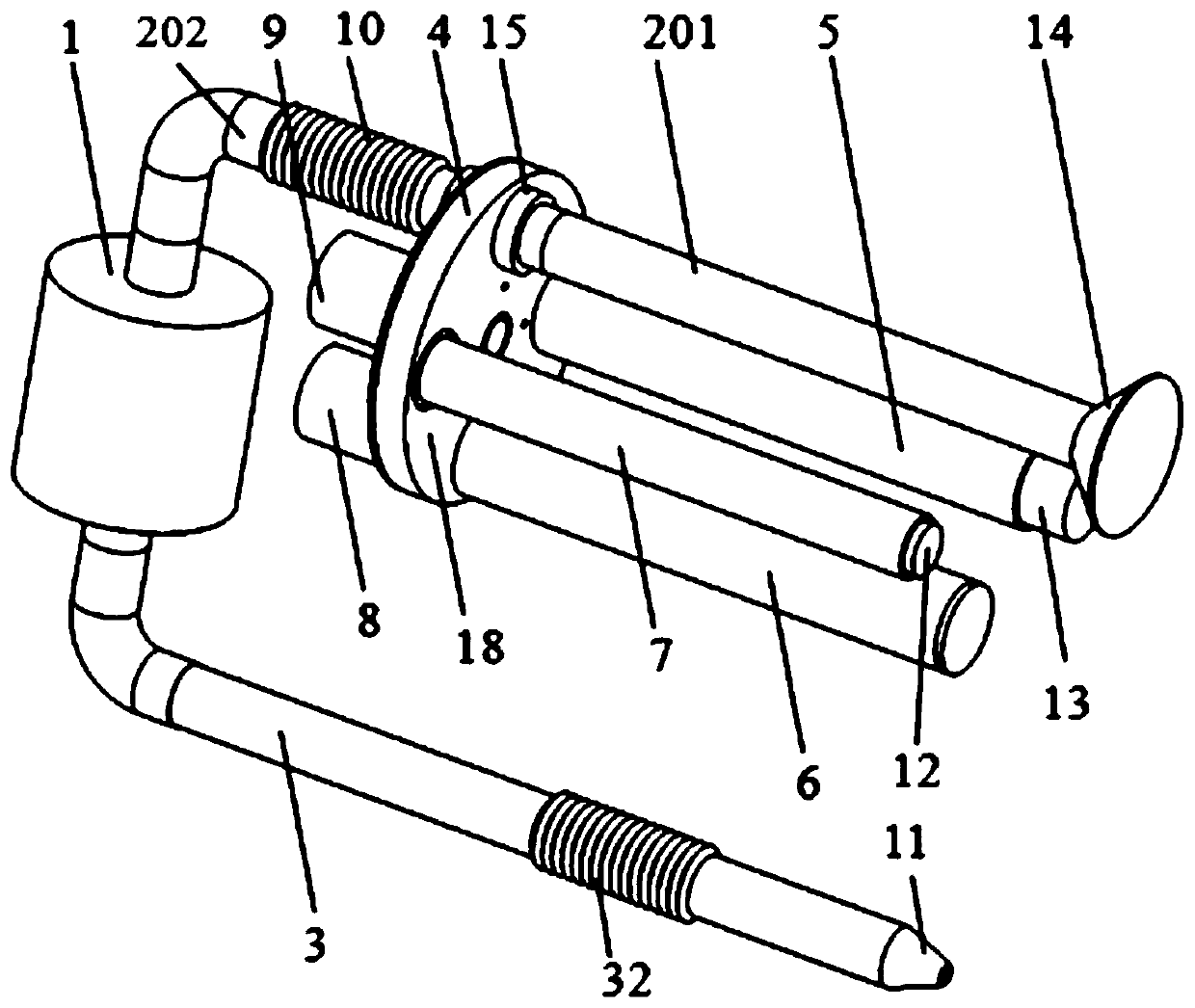 Aerosol sample sampling device capable of realizing automatic sampling