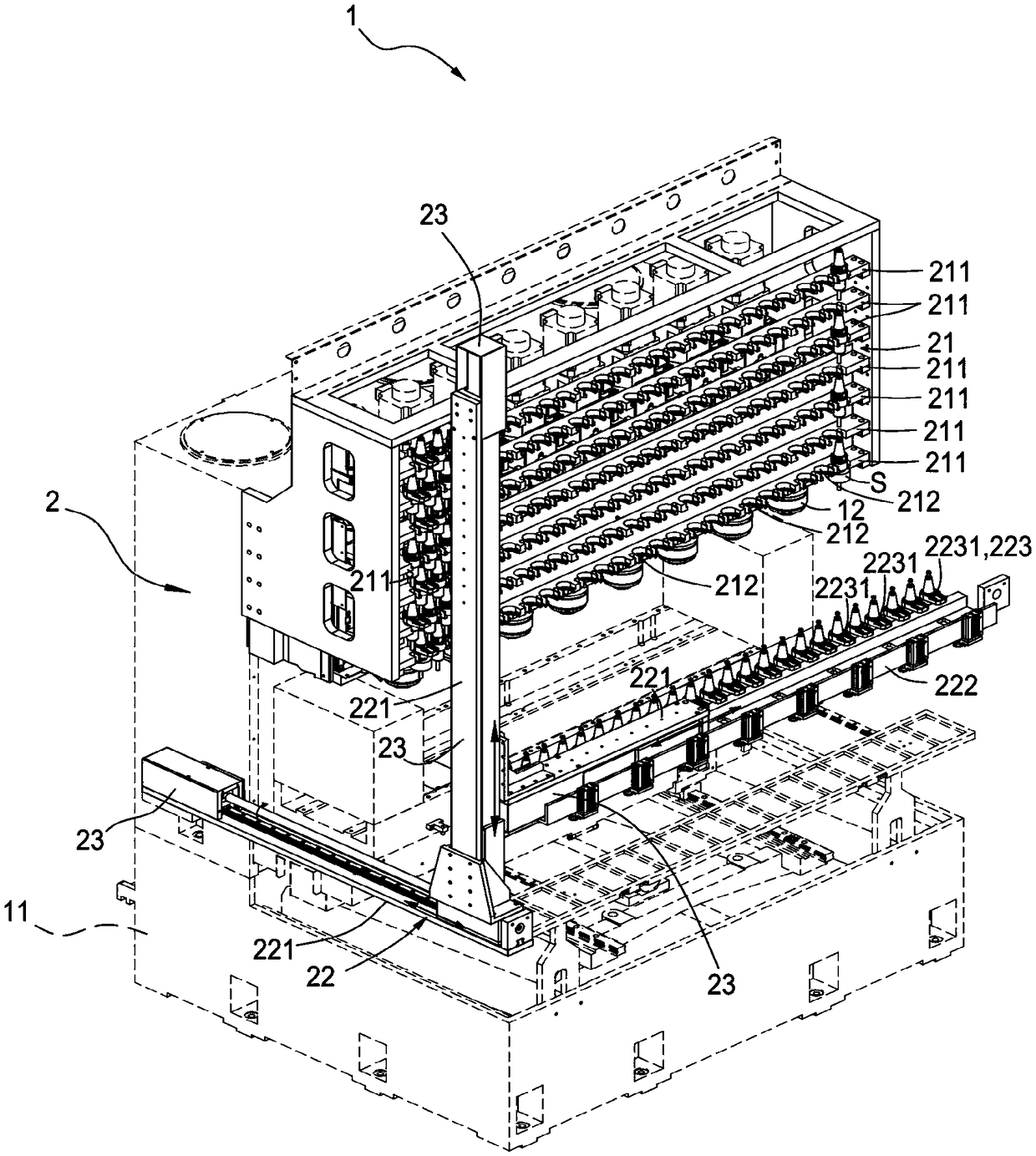 Multi-spindle tool replacement system and method