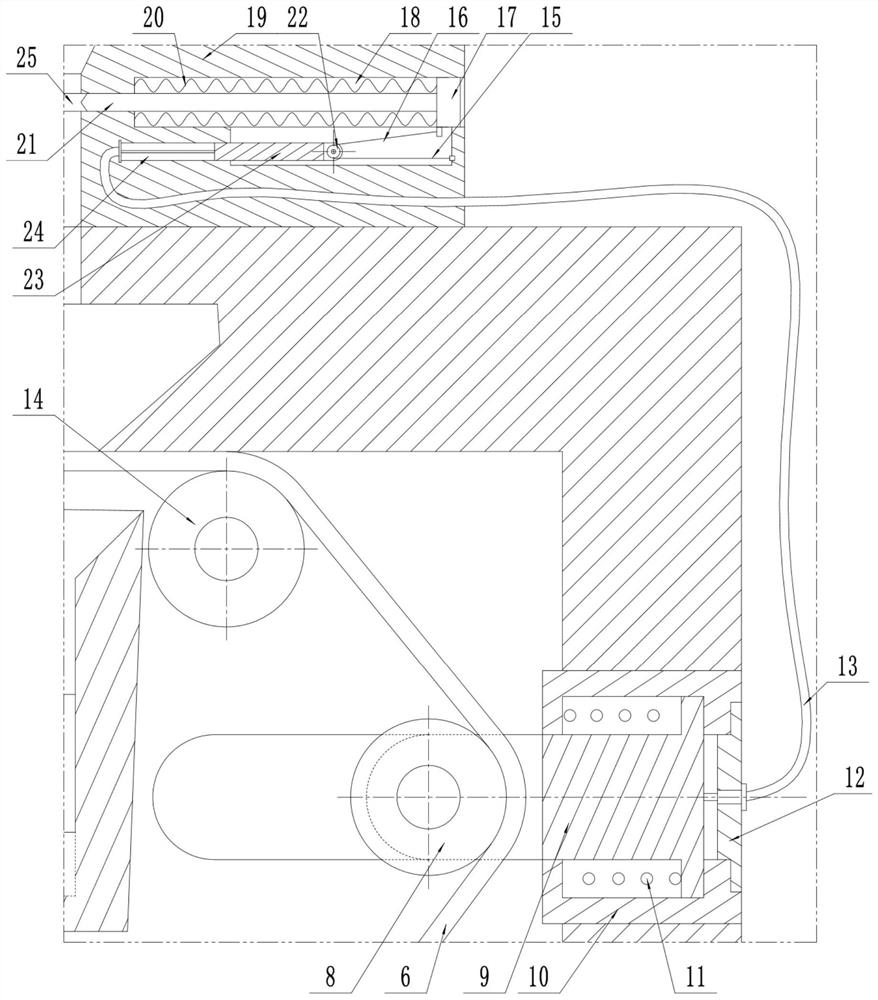 Quantitative separation device for iron tailing sand raw materials