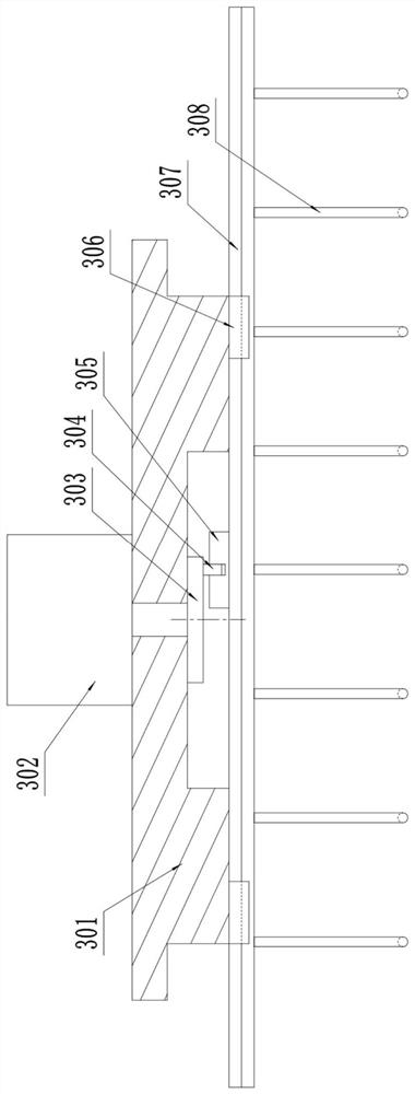 Quantitative separation device for iron tailing sand raw materials