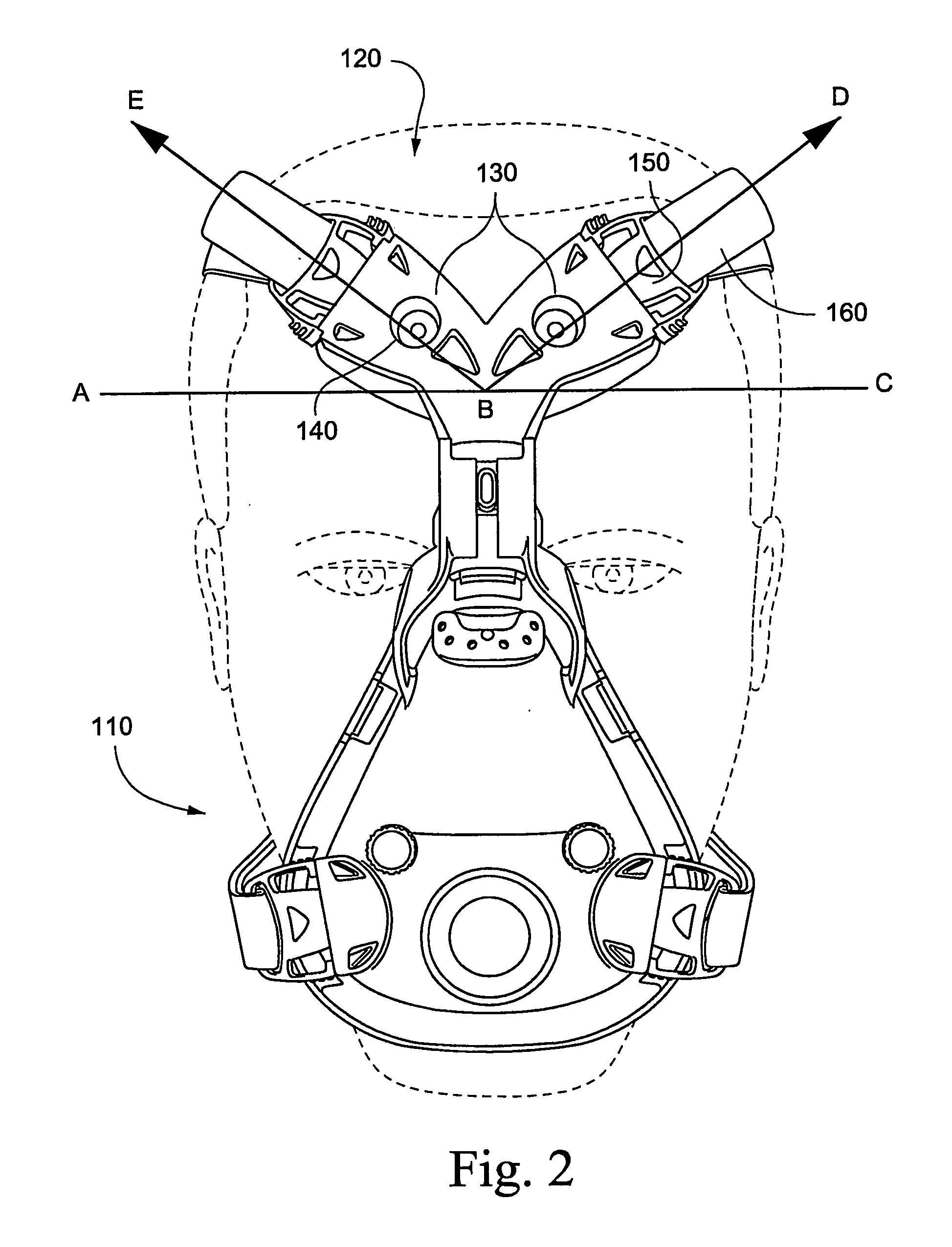 Forehead support for a patient interface