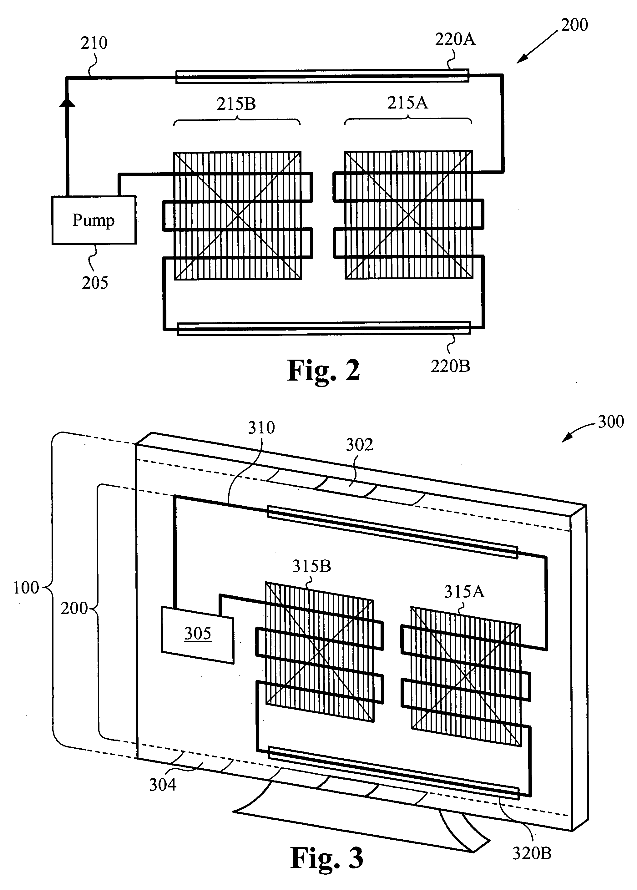 Liquid cooling for backlit displays