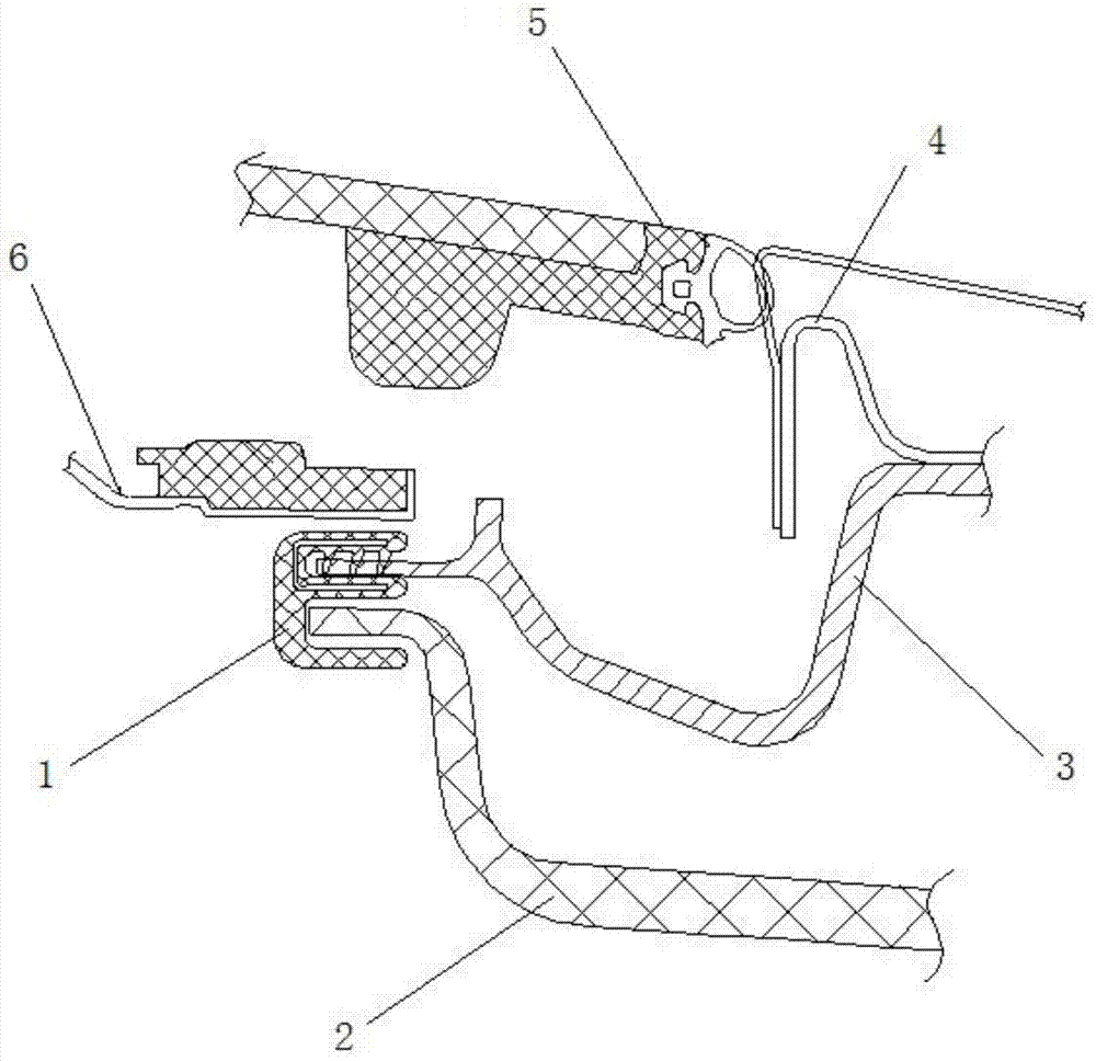 Skylight trim strip, skylight trim strip component and assembly method of skylight trim strip