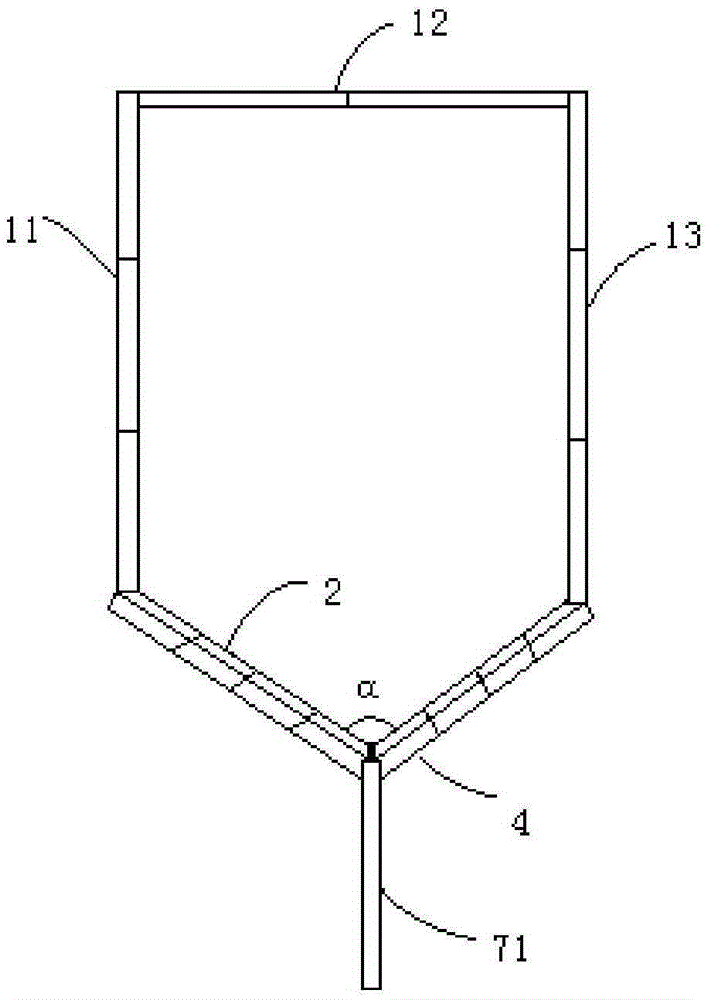 Simple slope runoff silt and interflow collecting device