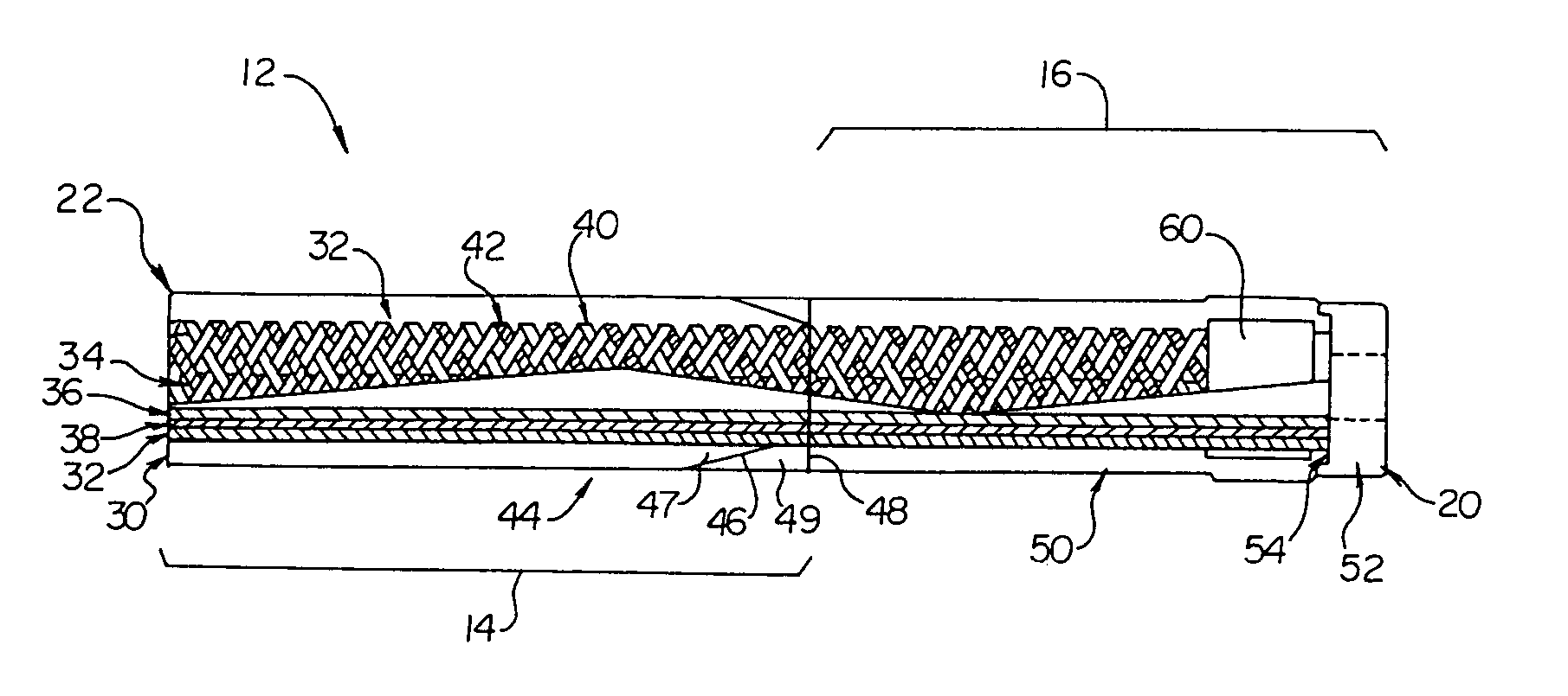 Intravascular catheter with composite reinforcement