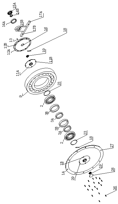 Variable-flow speed-change brushless non-reversing permanent magnet direct-current motor