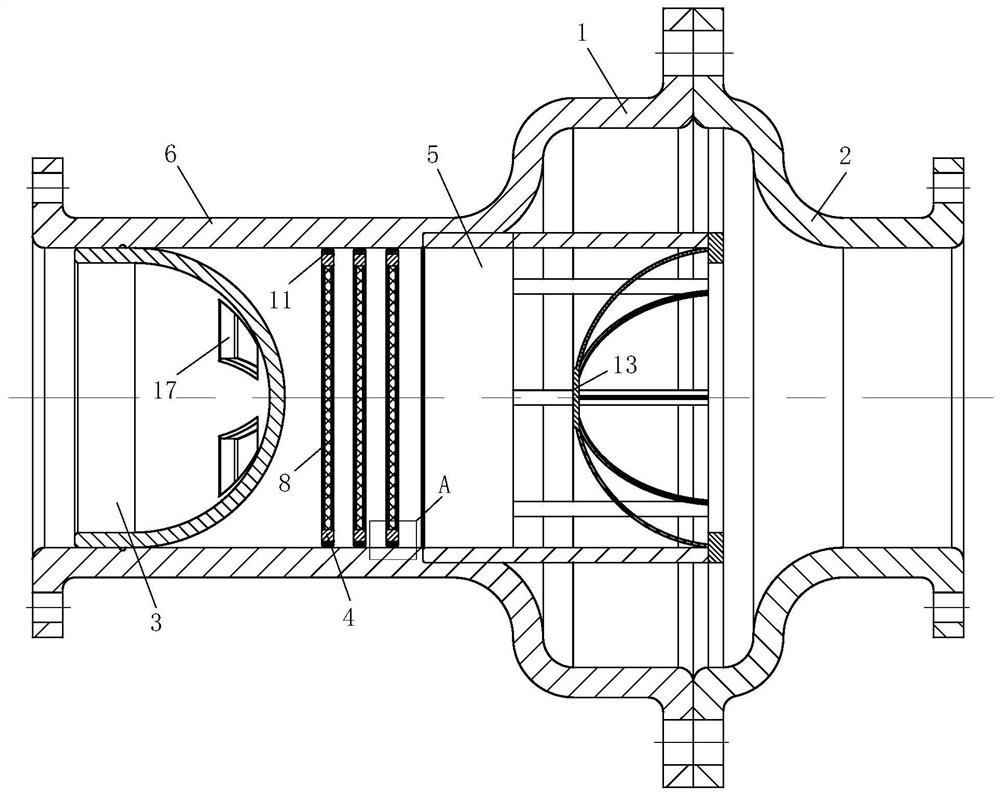 Straight pipe type check valve