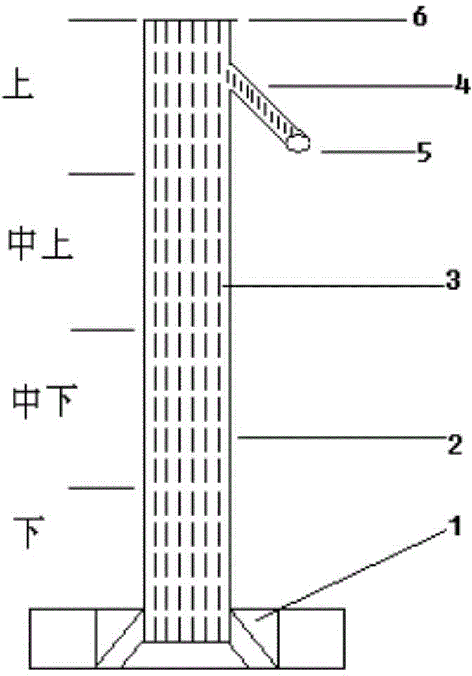 A wastewater treating method including upward water flowing