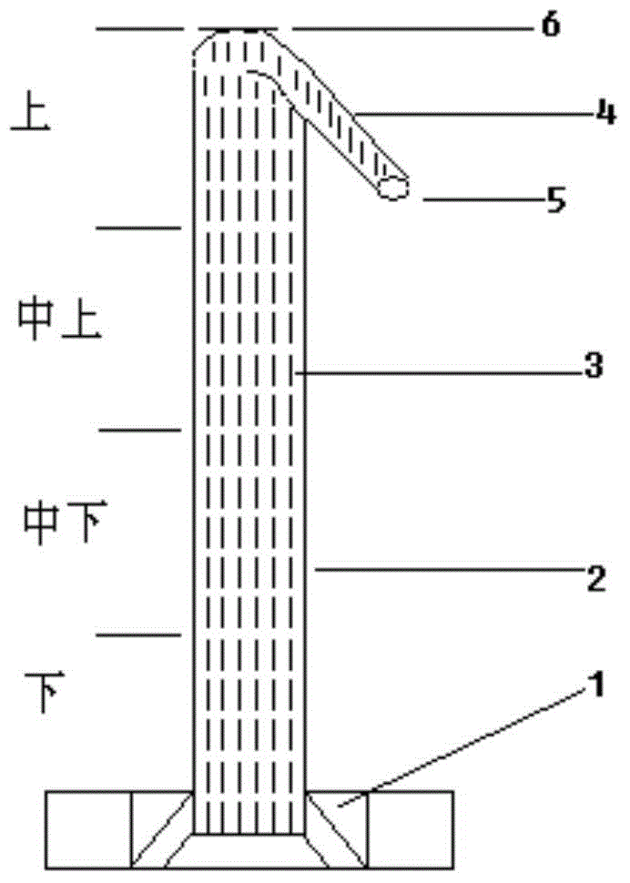 A wastewater treating method including upward water flowing