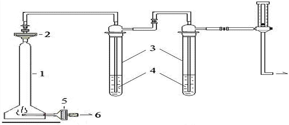 Method for determining contents of monomethylamine and monoethylamine in side-stream smoke gas of cigarette through ion chromatography