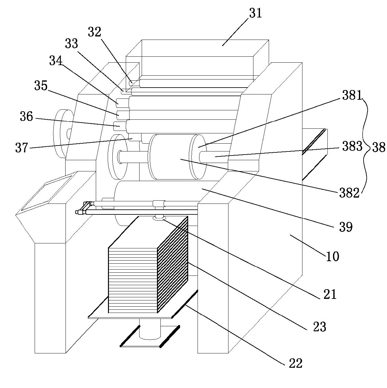 White water printing paper preparation machine and preparation method