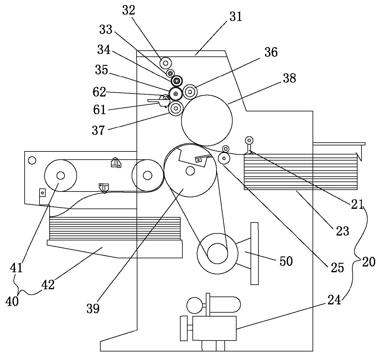 White water printing paper preparation machine and preparation method