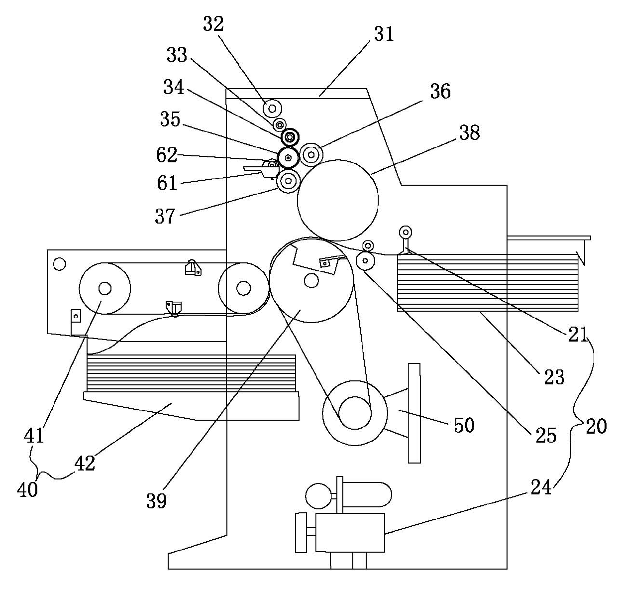 White water printing paper preparation machine and preparation method