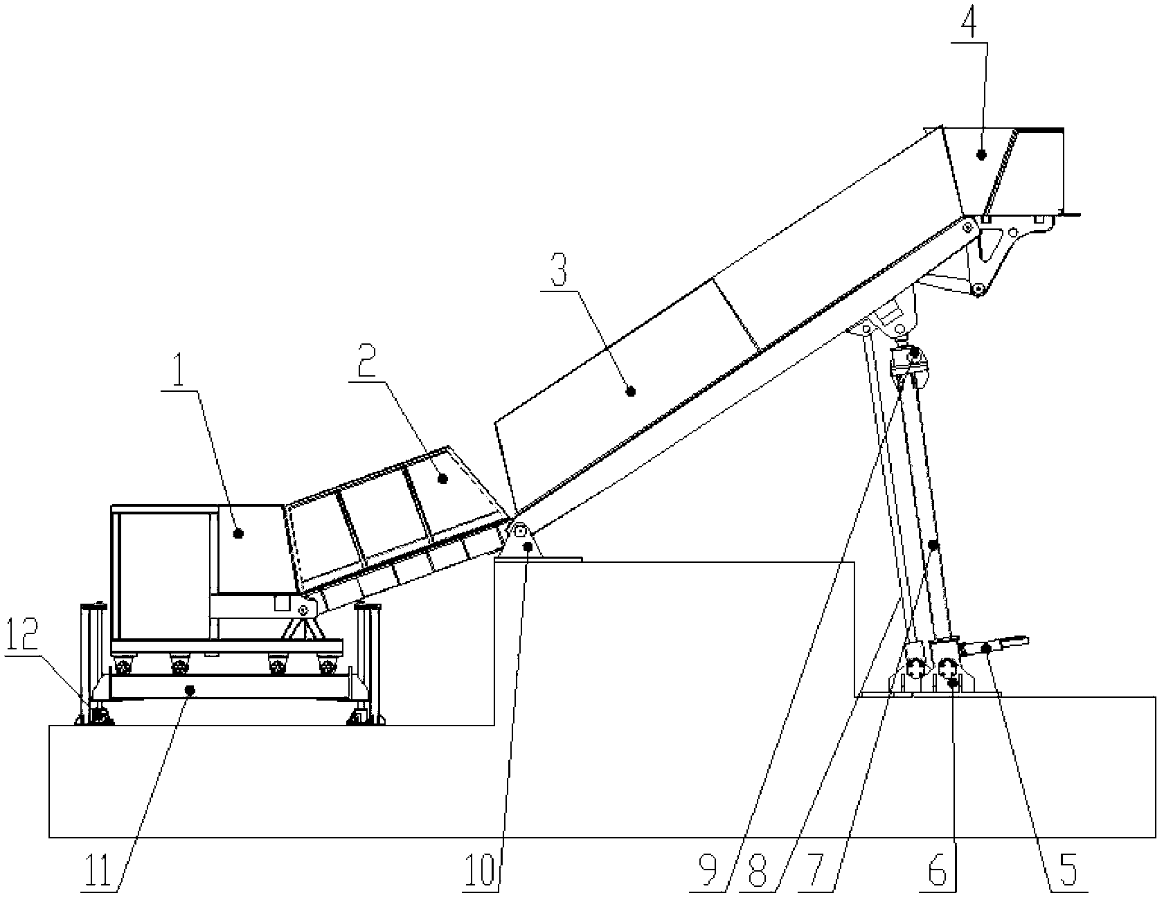 Experimental device with physical landslide model