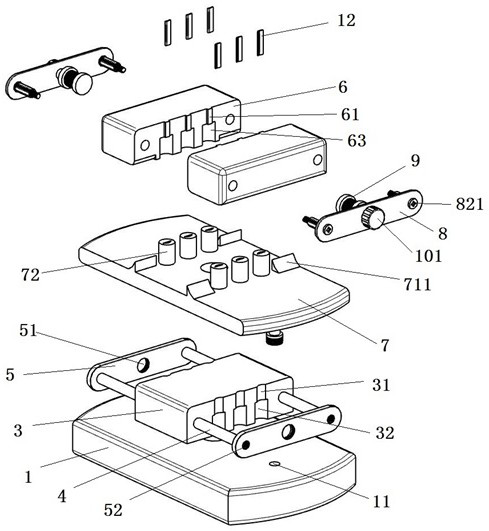 Movement shifting claw positioning tool