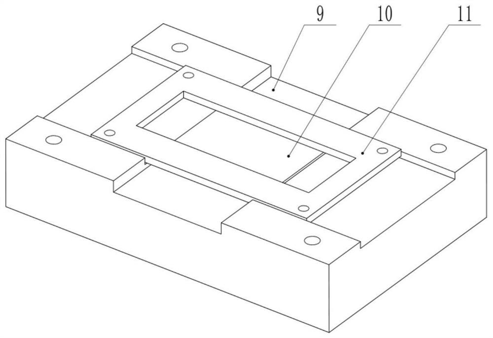 Micro-groove jet polishing device and polishing method