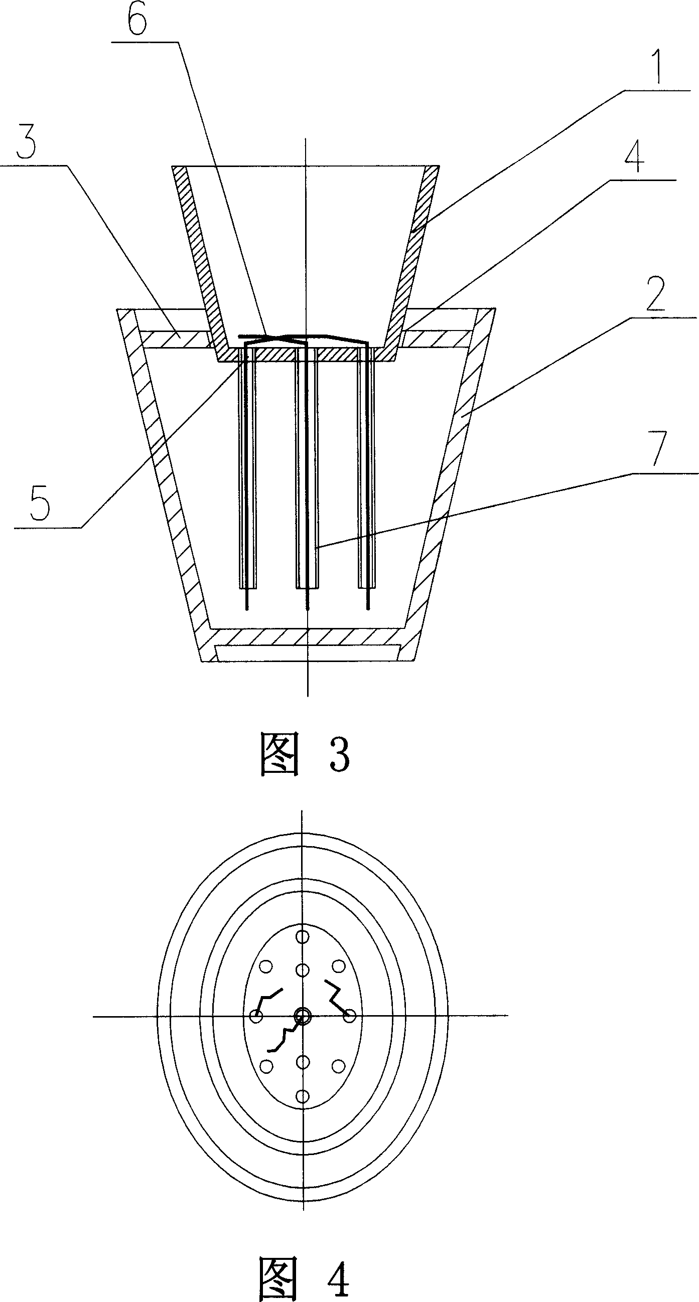 Degradable material and sand-fixation nursery stock cultivation stoup manufactured by the same