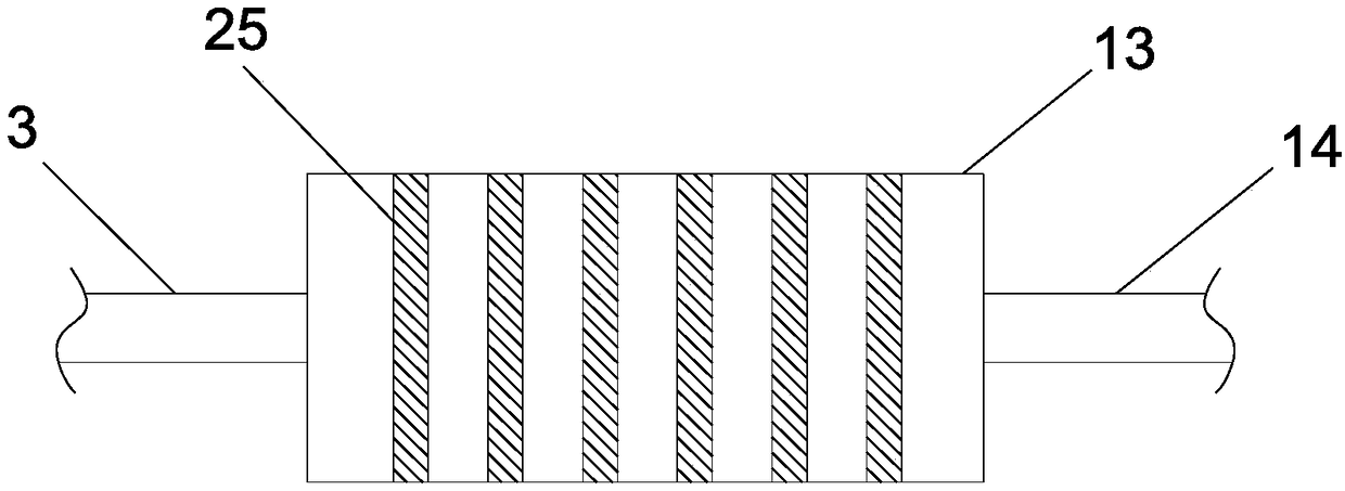 Steel plate surface efficient grinding and rust removing device