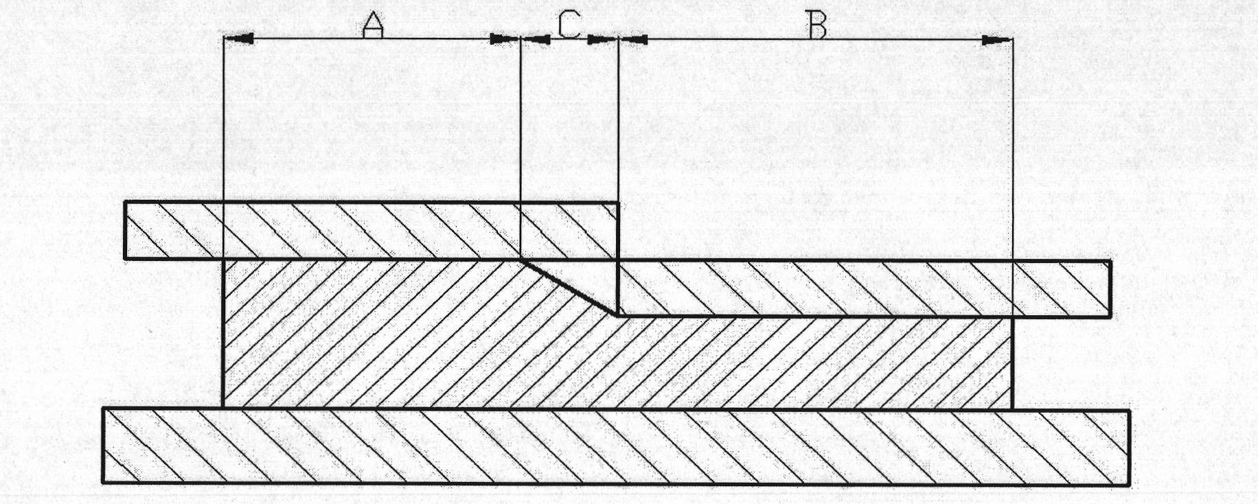 Method for realizing near alpha titanium alloy dual-property employing local loading process