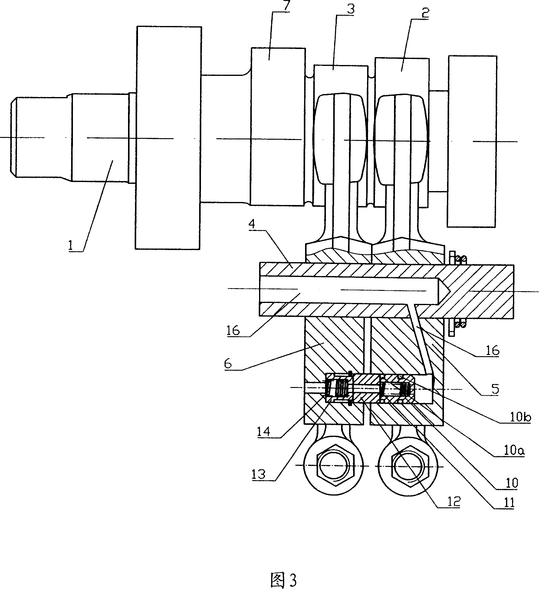 Three air valve motorcycle motor variable air inlet valve air distribution device