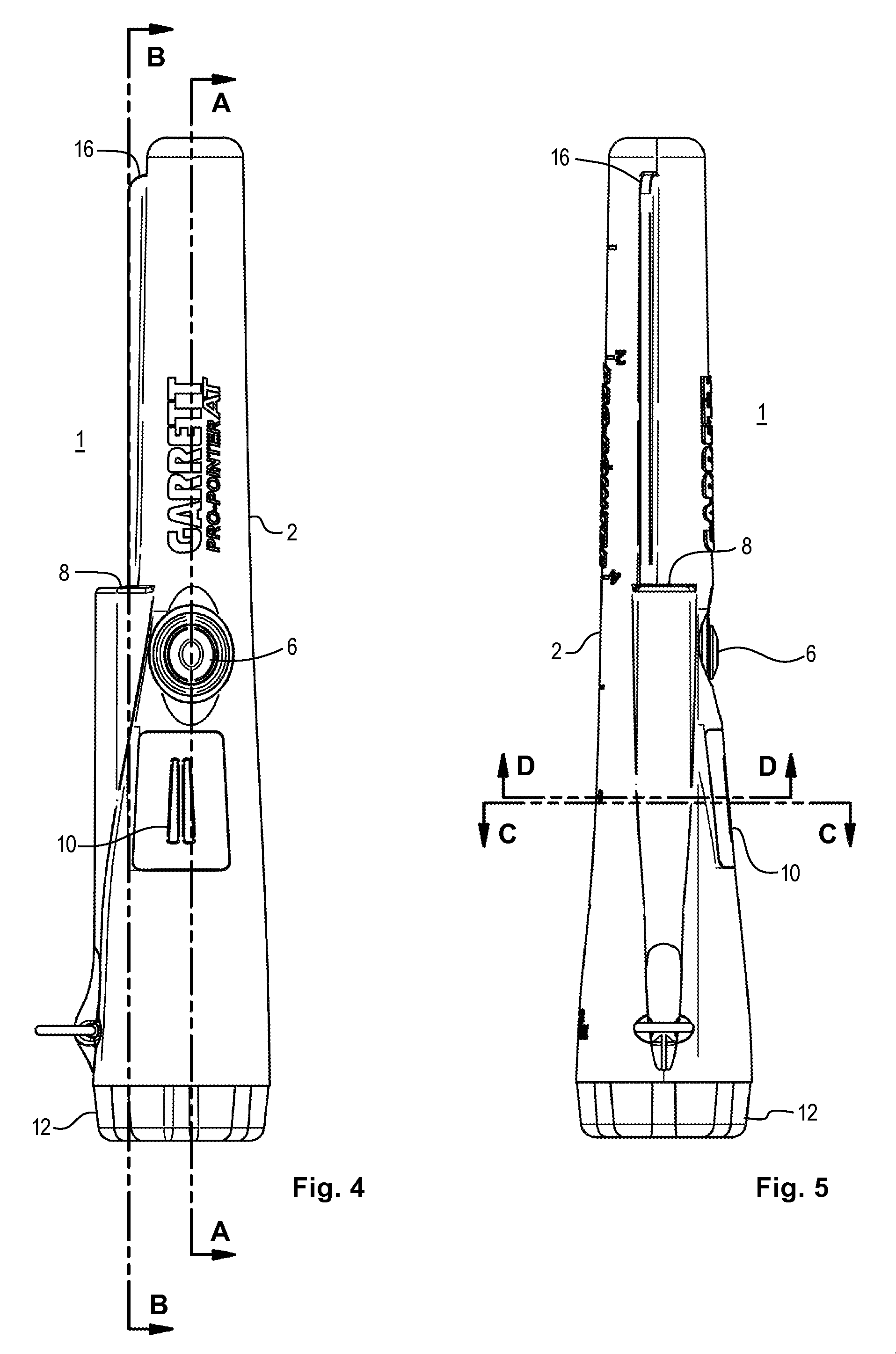 Metal detector with hermetic housing