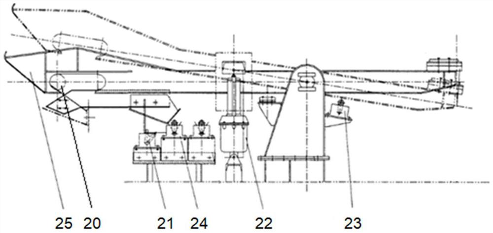 Automatic anchoring device for quay crane pitching mechanism