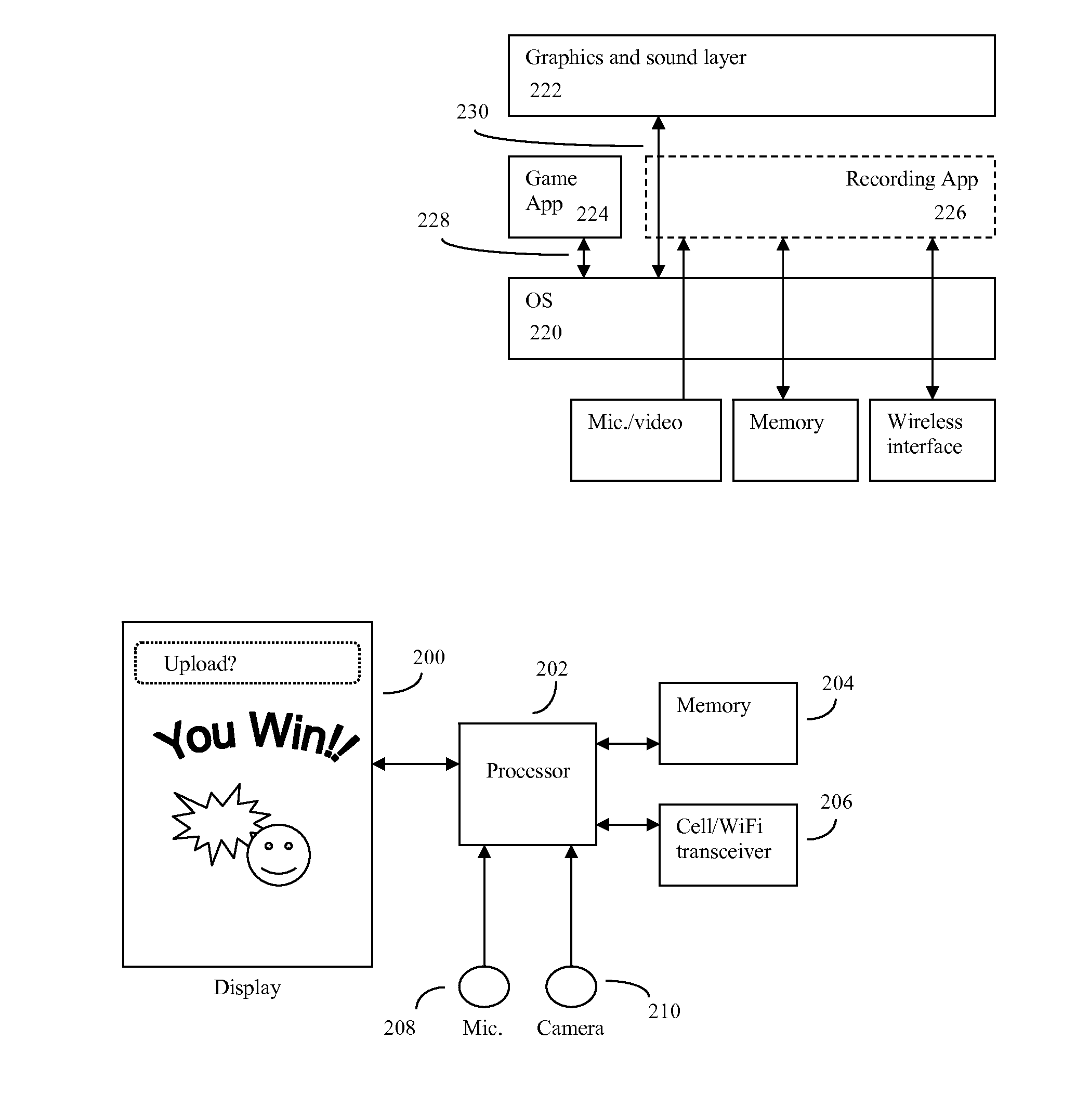 Method and system for screencasting smartphone video game software to online social networks