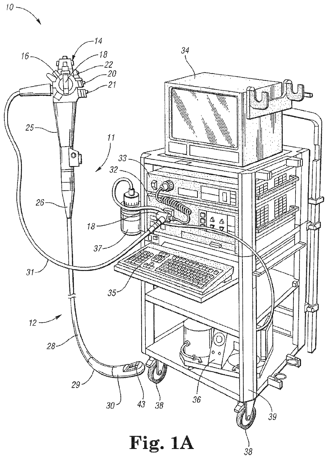 Hands-free mechanical manipulation of duodenoscope elevator during cleaning