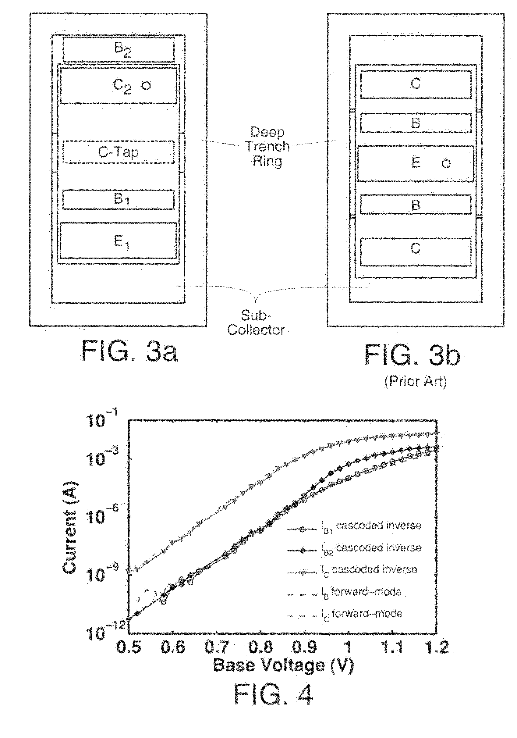 Inverse mode SiGe HBT cascode device and fabrication method