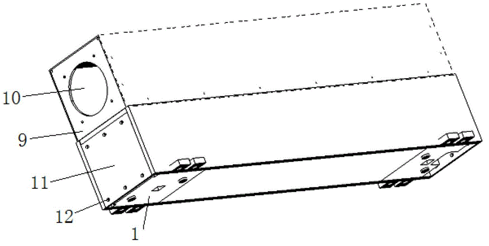 Zero-flux hall large-current sensor structure