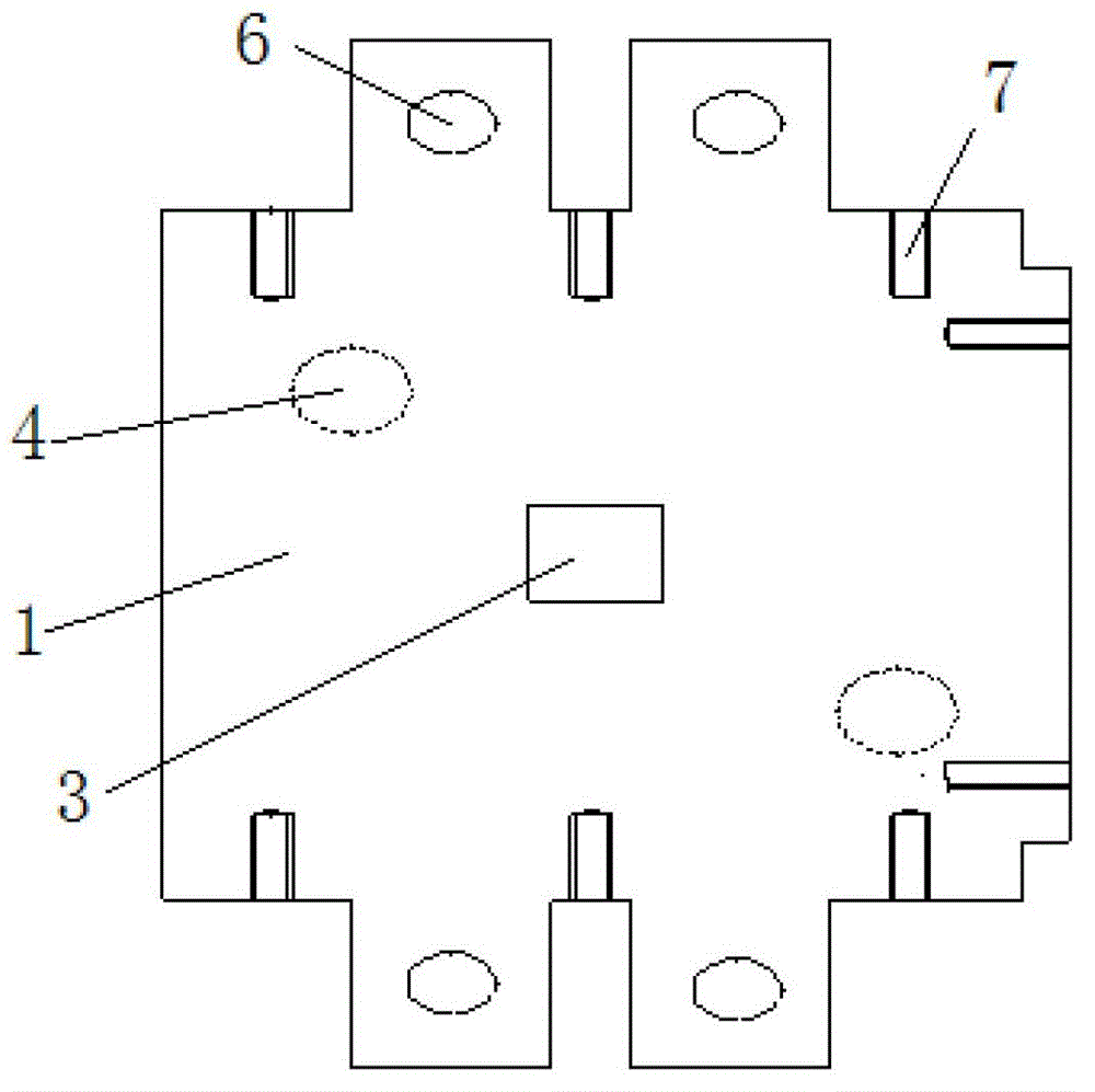 Zero-flux hall large-current sensor structure