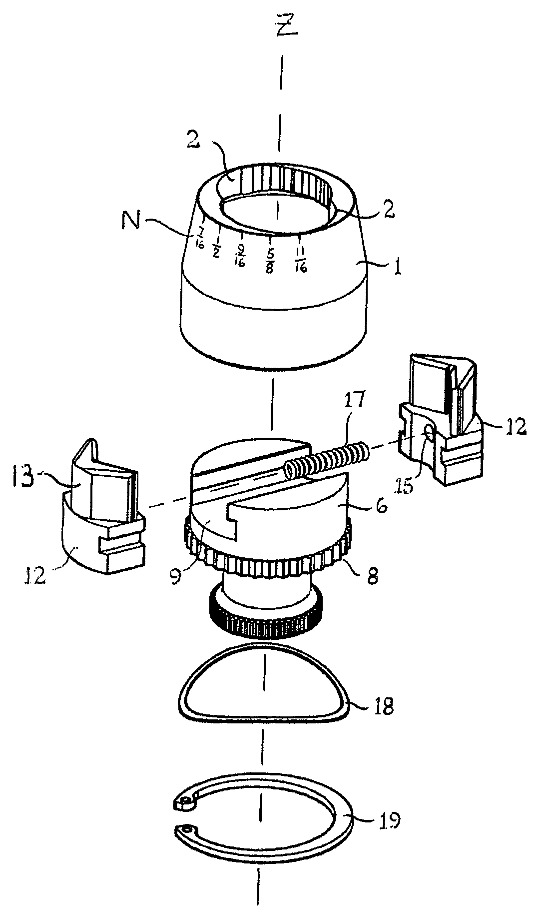 Adjustable socket