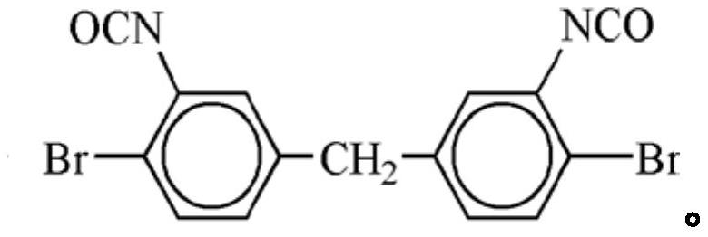 Flame-retardant diphenylmethane diisocyanate derivative and synthetic method thereof