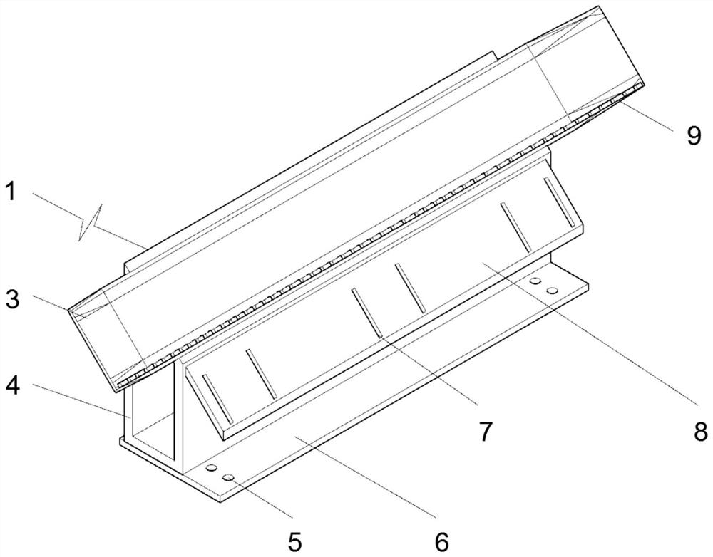 A cleaning device for cleaning the outer surface of glass