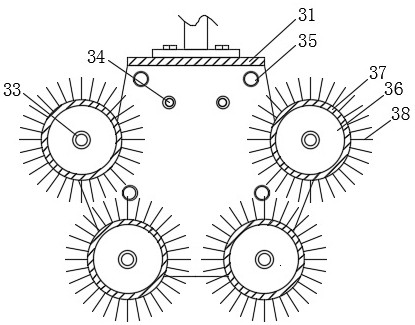 A cattle trough cleaning equipment for animal husbandry