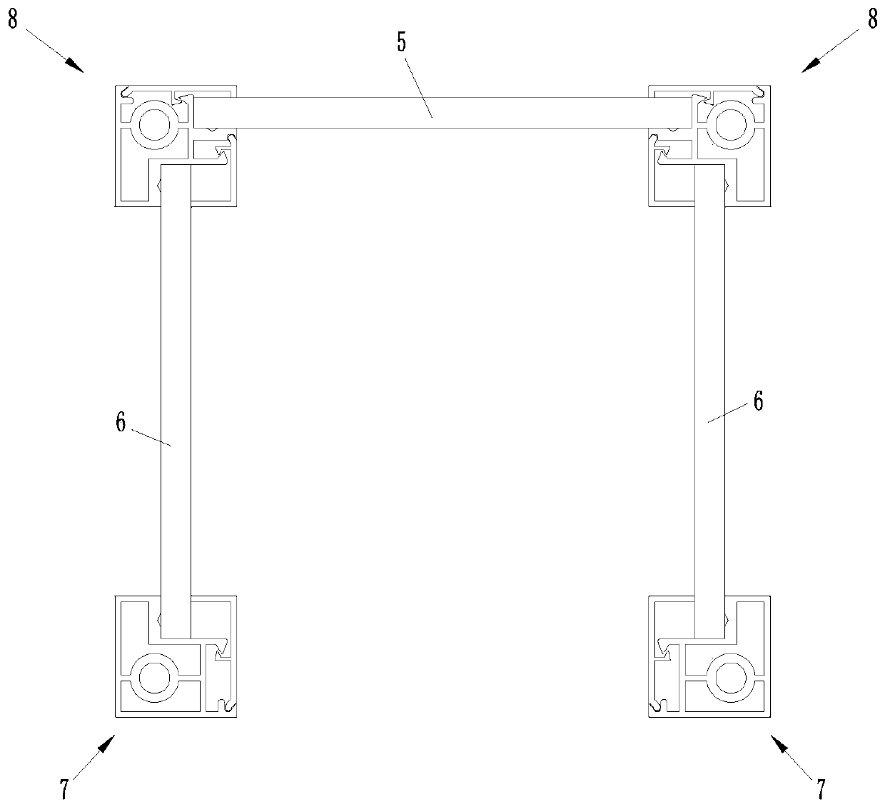 Aluminum alloy profile cabinet