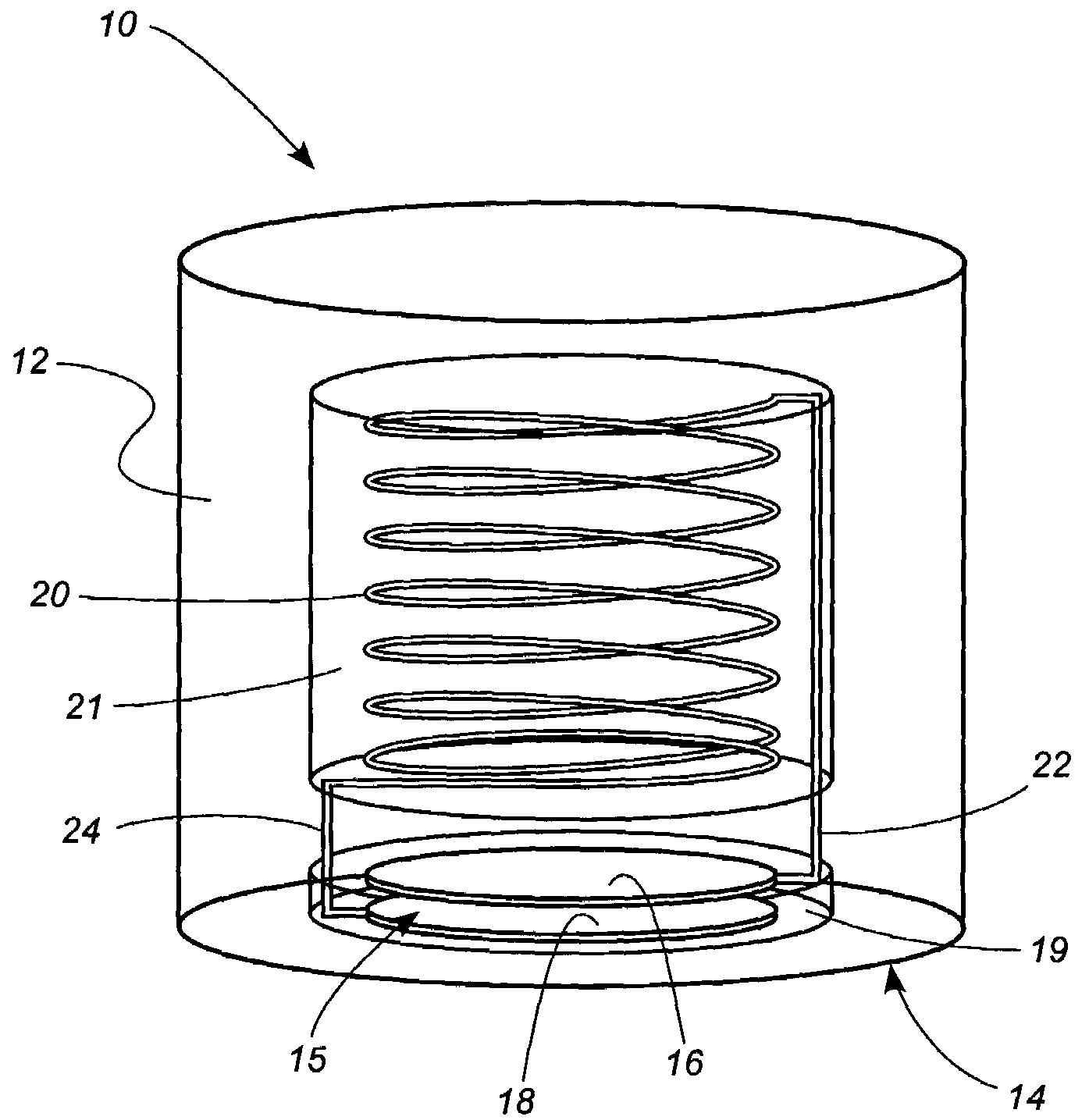 Method of manufacturing implantable wireless sensor for in vivo pressure measurement