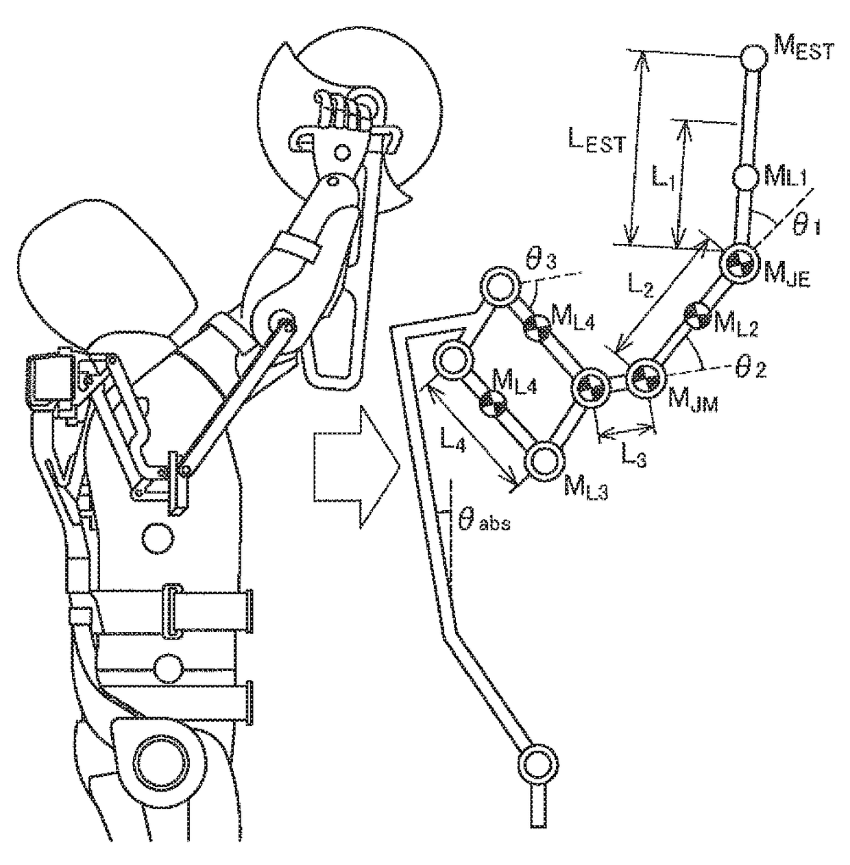 Wearing-type movement assistance device