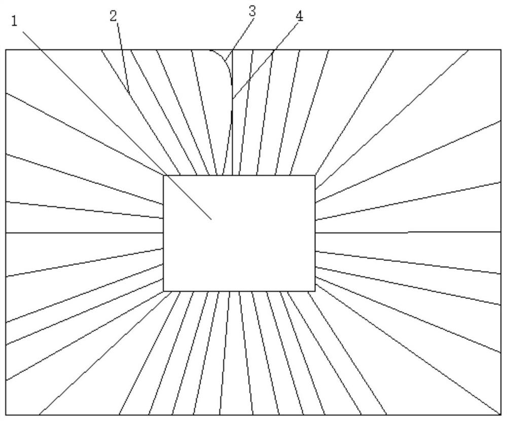 Bonding method for preventing injection molding deformation of long-span bonding lead of integrated circuit