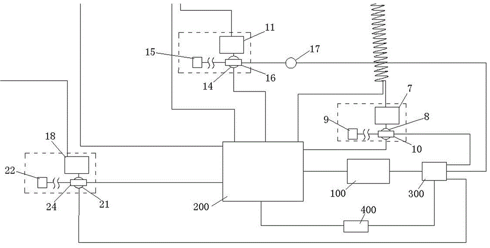 Automatic warming distinguishing device for pedal, steering wheel and seat of automobile