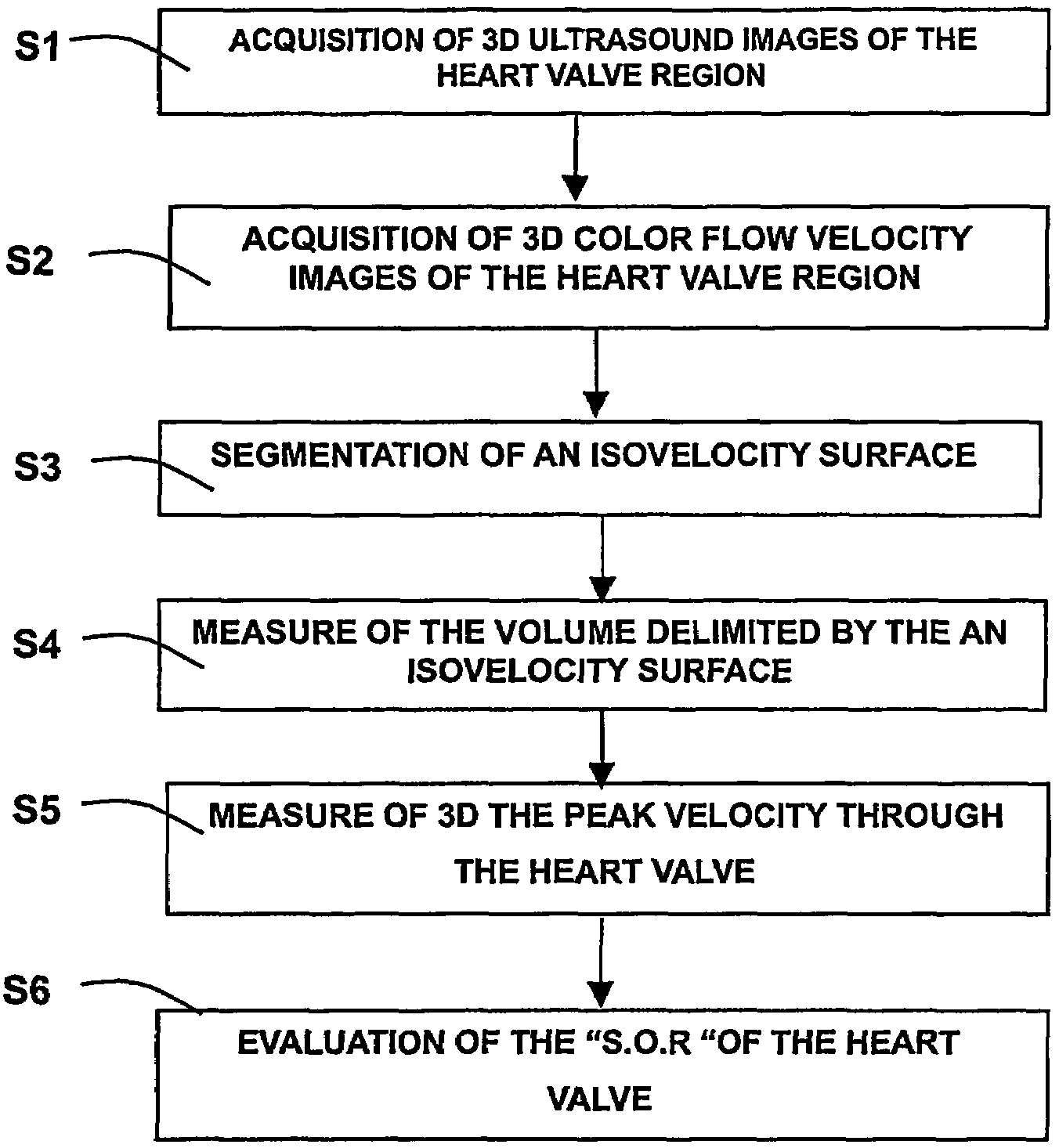 Viewing system having means for processing a sequence of ultrasound images for performing a quantitative estimation of flow in a body organ