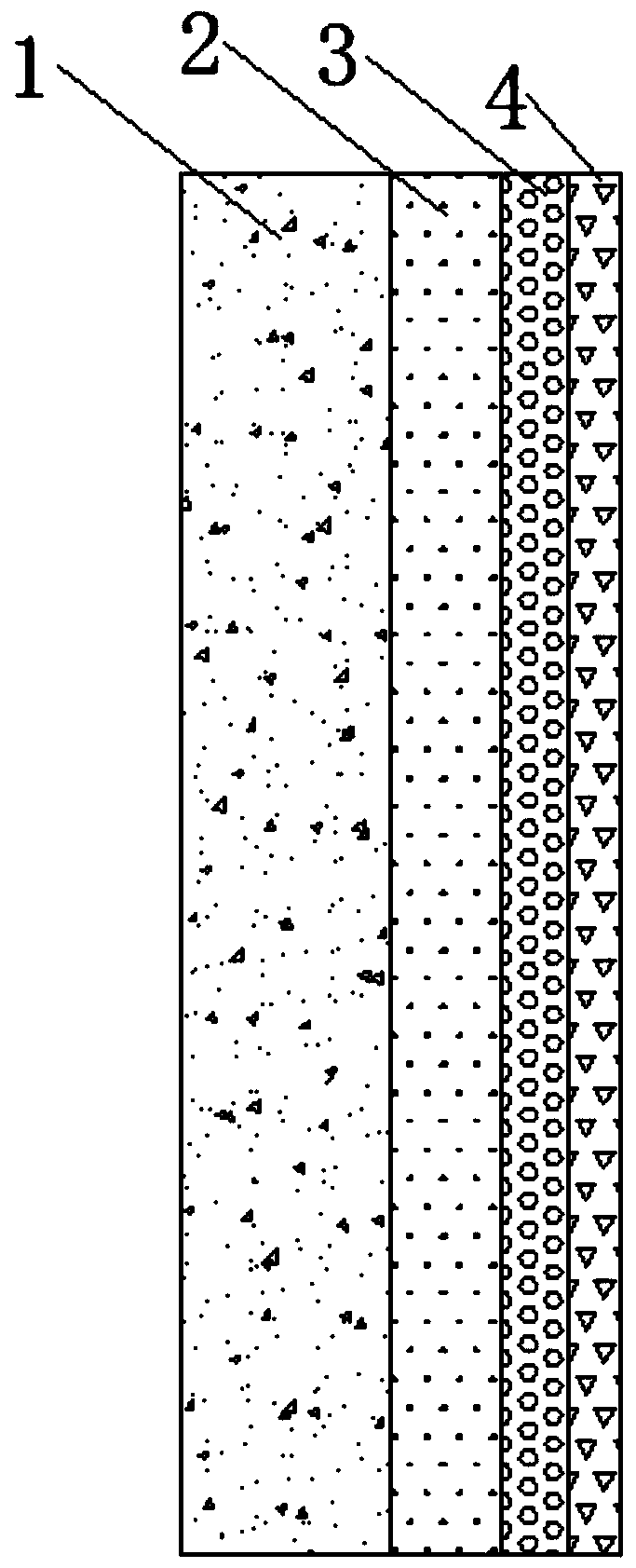 Sandstone wall surface and construction method thereof