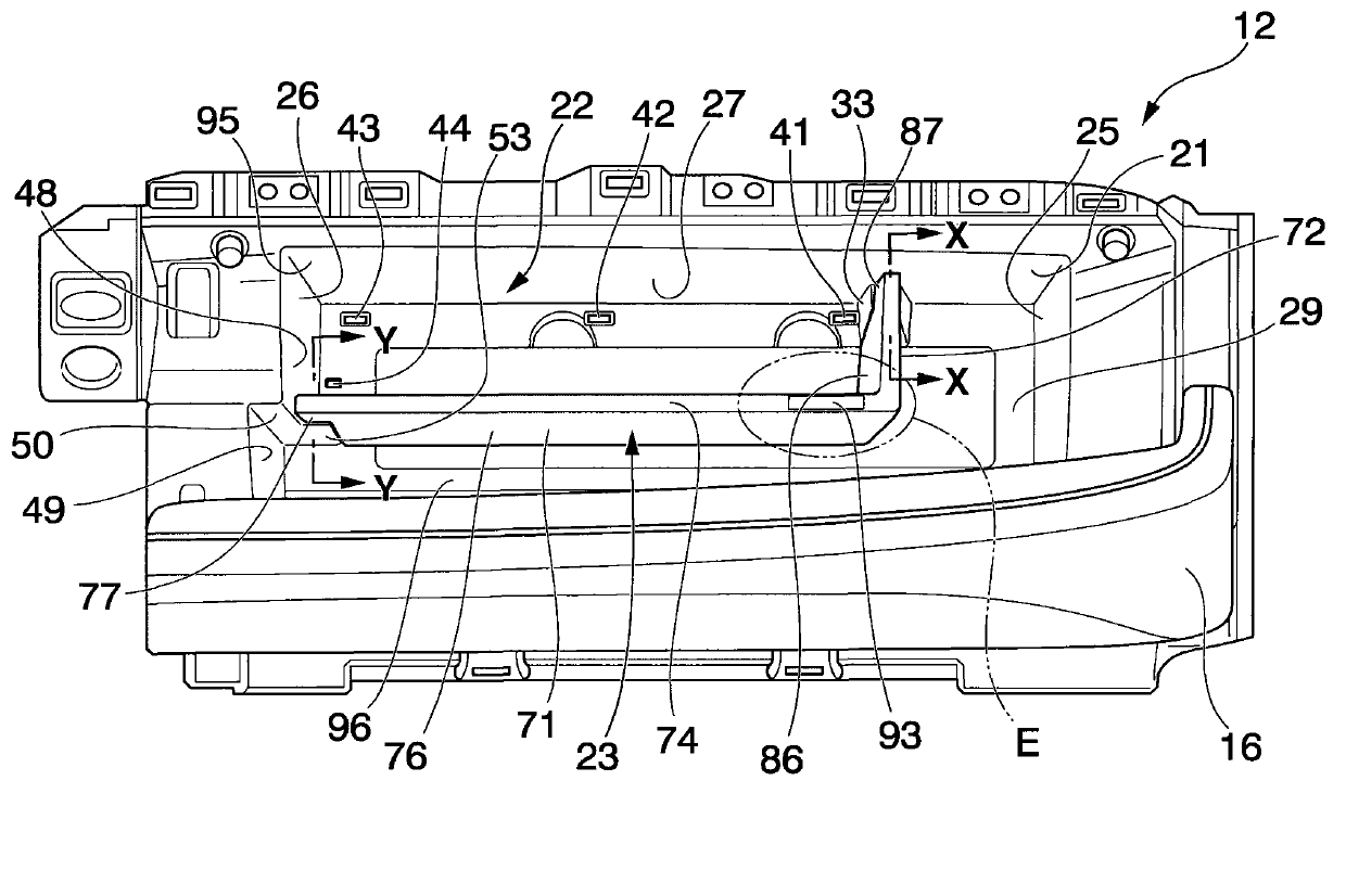 Storage device for vehicle