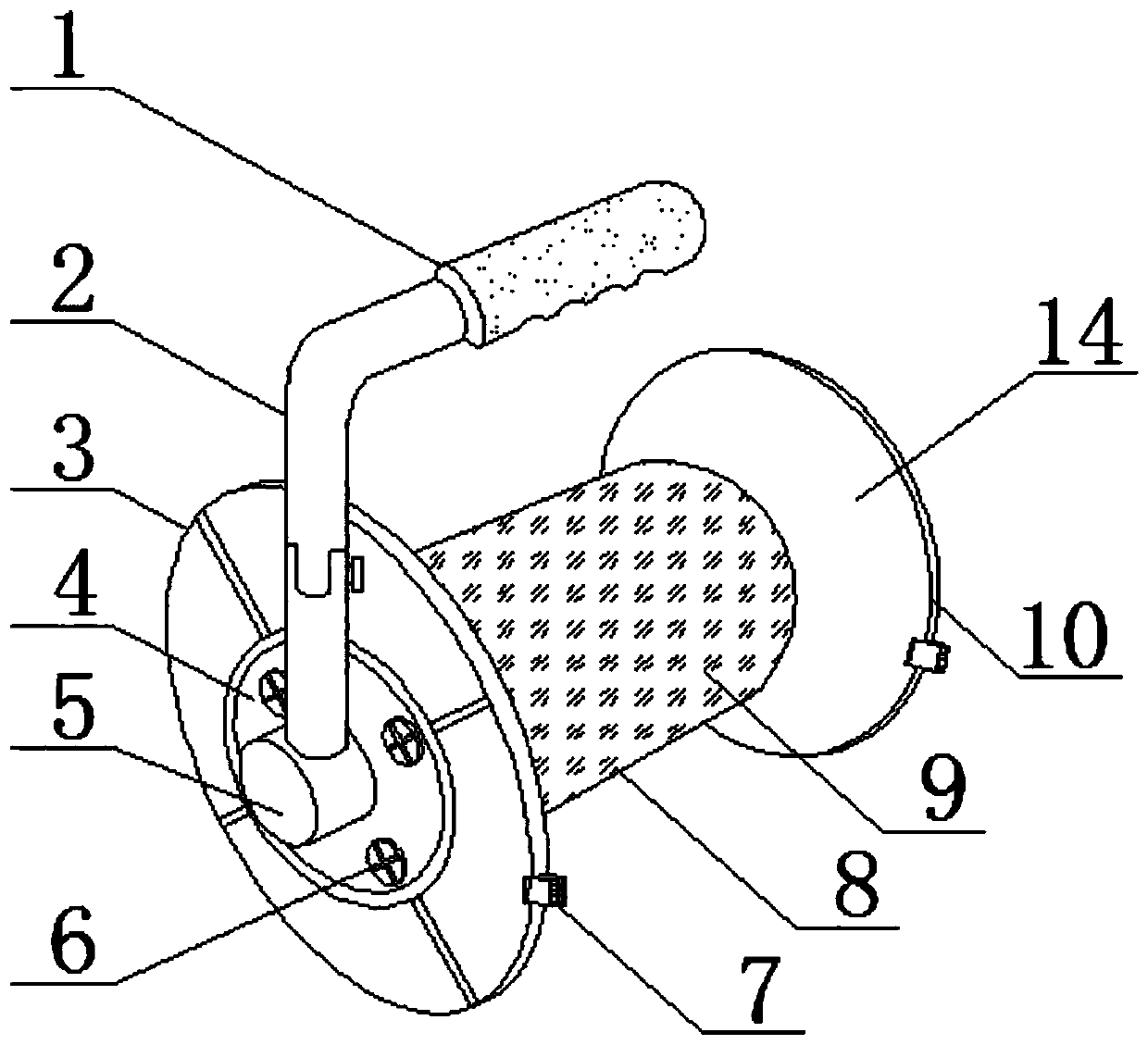 A mobile winding device for mechanical equipment and accessories