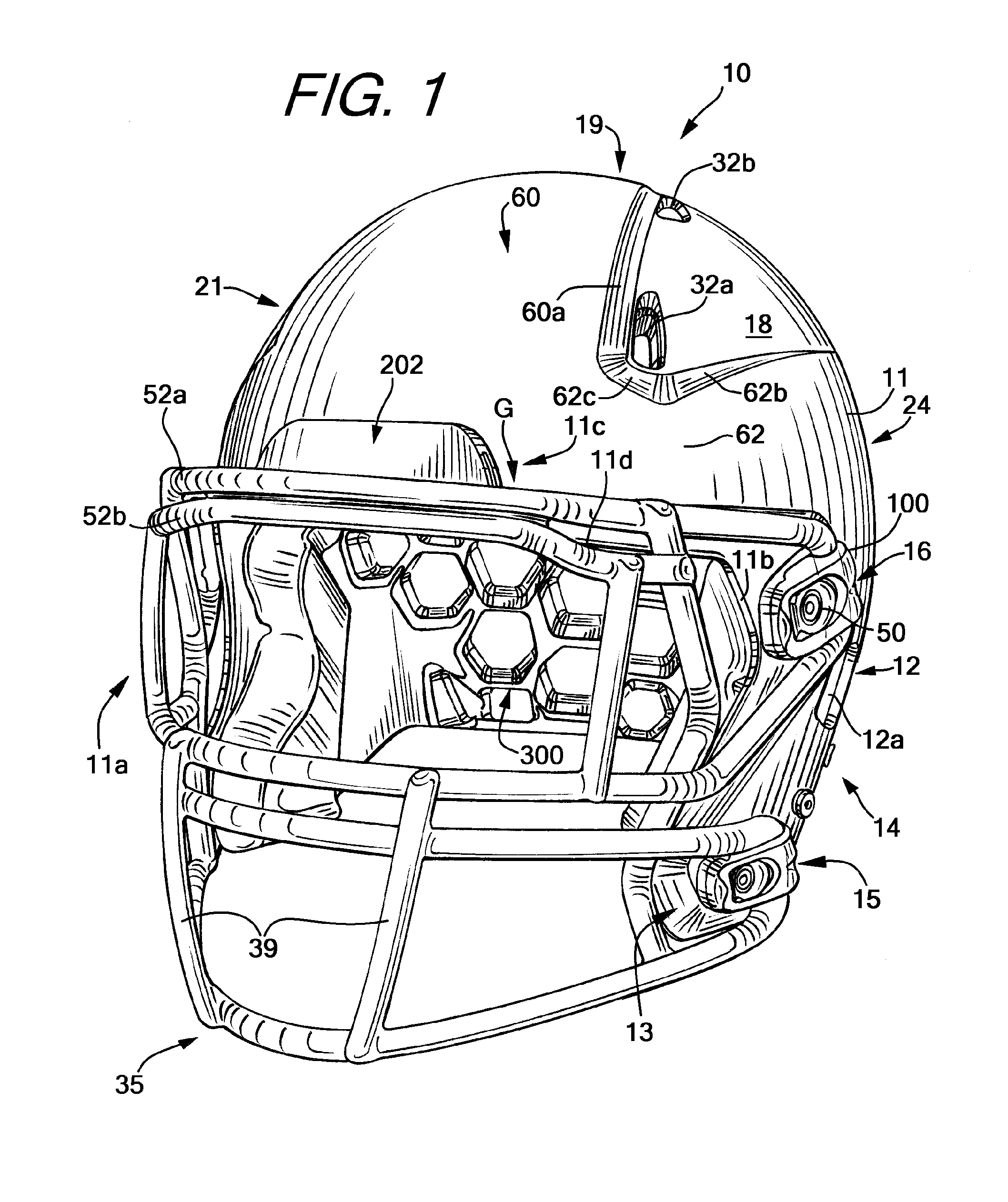 Protective sports helmet