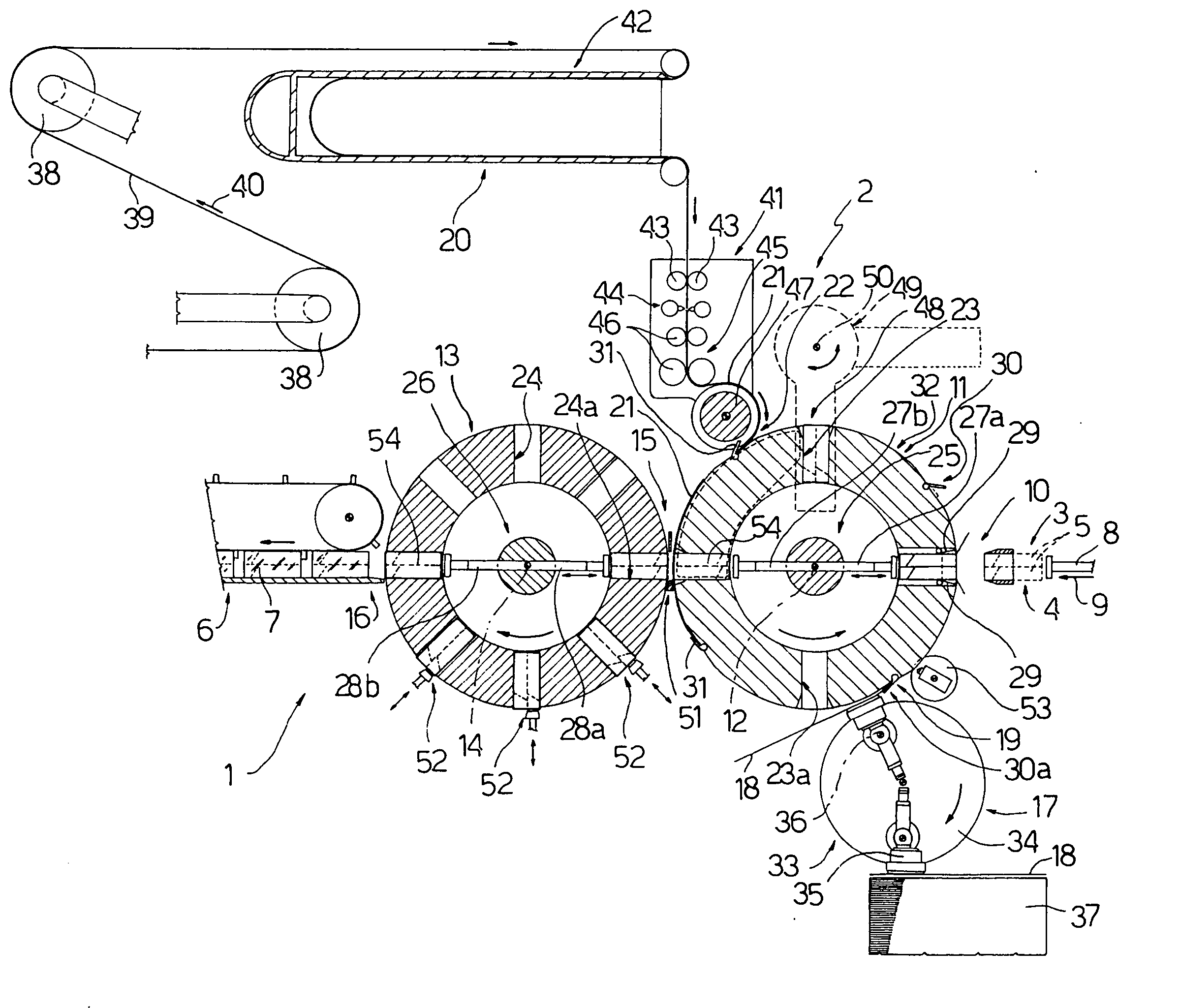 Method and unit for packing groups of products